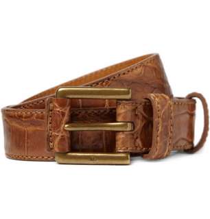 Ralph Lauren Shoes & Accessories Alligator Leather Belt  MR PORTER
