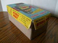   Original YONEZAWA Atomic Robot BOX 1968 Tin Wind Up Box Only  