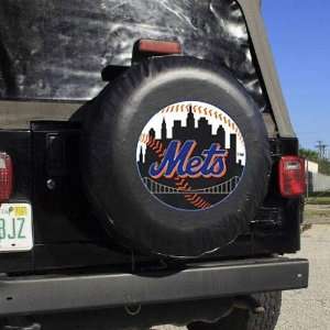  New York Mets Black Logo Tire Cover: Sports & Outdoors