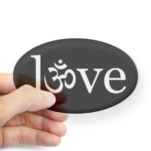  om love Yoga Oval Sticker by CafePress: Arts, Crafts 
