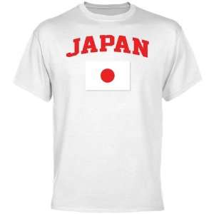 Olympics Japan Flag T Shirt   White 