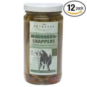 Princess Pickled Snappers, 12 Ounce Jars Grocery & Gourmet Food