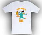 Personalized Phineas & Ferb Perry Birthday T Shirt Gift