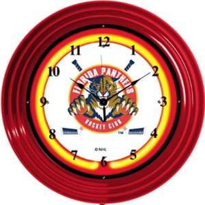  Wizard Neon Florida Panthers Hockey Club Neon Wall Clock 
