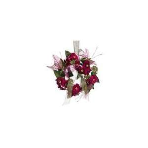 Princess Garden Red Violet Butterfly & Posy Flower Christmas 