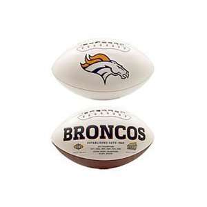 Denver Broncos Embroidered Signature Series Football  