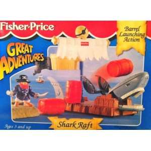  Fisher Price Great Adventures Shark Raft Toys & Games