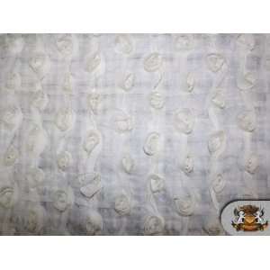  Waffle Weave Chiffon Fabric White / 60 Wide / Sold By the 