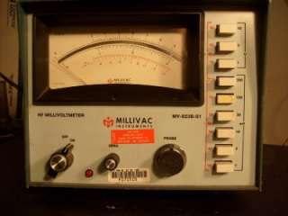 MILLIVAC INSTRUMENTS Voltmeter Model MV 823B S1  