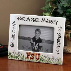 Florida State Seminoles (FSU) Ceramic Picture Frame:  