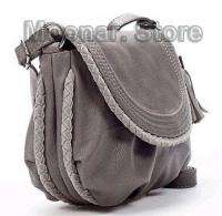 Women PU Leather Drape Hobo Shoulder Purse Handbag Totes Bag  