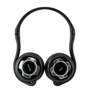  iKross A2DP Bluetooth Stereo Headphone Headset with Black 