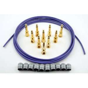  George Ls Purple Deluxe Cable Kit with Grey Caps Musical 