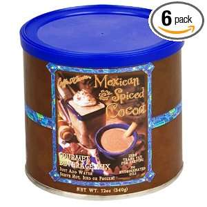 Cafe Damore Mexican Spice Cocoa, 12 Ounce (Pack of 6)  