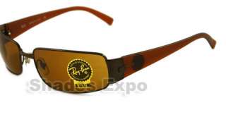 NEW RAY BAN SUNGLASSES RB 3237 BROWN 014 RB3237 AUTH  
