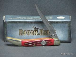 Rough Rider Baby Toothpick Knife Jigged Red Handles RR272  