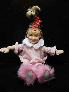   Lou Who Doll w/ spinning Braids Movie doll 13 2000 Dr Seuss  
