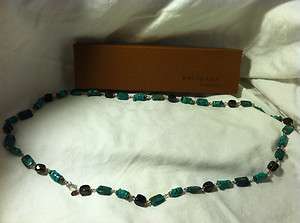 Silpada Retired Turquoise Azurite and Smoky Quartz Necklace N1647 