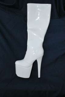 Pleaser Boots Sizes 5, 6, 7, 8, 9, 10, 11 available *White* *New 