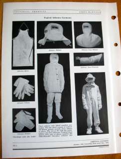 Johns Manville Asbestos Clothing Clothes Suit Helmet  