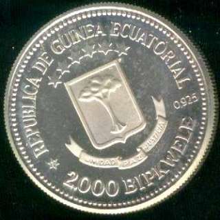 EQUATORIAL GUINEA COIN 2000 BIPKWELE 1979 PIEFORT PROOF  