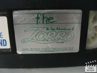 Zorro, The New Adventures of   Vol 3 VHS Animated 012232730839  