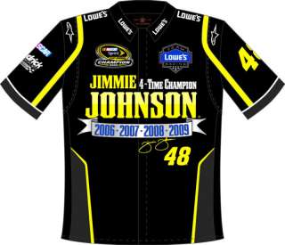 Jimmie Johnson 4 time Champ Adult Pit Shirt JJ0603CHP9  