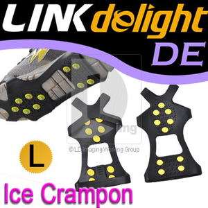 Rubber Ice Traction Cleat/Grip/Spike Mens/Womens Shoe Snow Crampon 