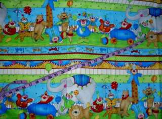   clowns elephant highwire fabric 1y sewing quilting Wilmington  