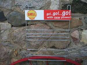 SHELL SMALL OIL CAN BANK RETRO METAL RACK  