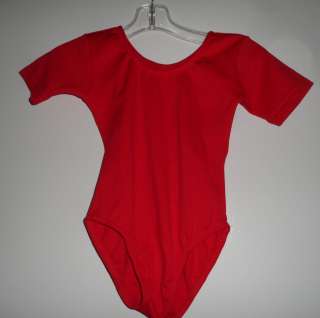 TODDLER GIRL RED LEOTARD COSTUME SIZE XS 3/4  