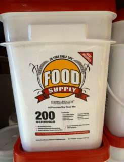 MRE Food Emergency Survival Food Supply 200 Servings 20 Year Shelf 