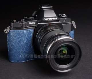   leather case bag cover for Olympus OM D OMD EM5 E M5 camera hf  