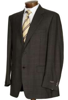 1450 CANALI Olive Glen Plaid Wool Sportcoat 44L Jacket  