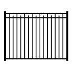 54 in. x 72 in. Aluminum Fence Section 3 Rail Provincial Style 