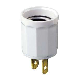 Light Socket Plug from Leviton     Model R52 00061 00W