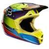 Fox V3 Motocross Helm Covert   White/Black L  Motorrad