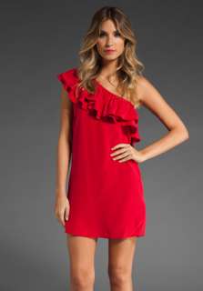 JOIE Jane One Shoulder Dress in Crimson at Revolve Clothing   Free 