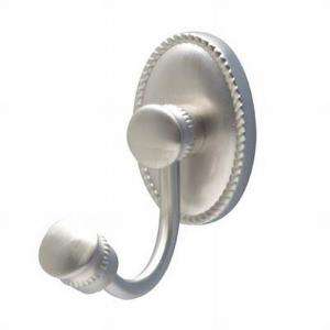 Innova Antique Rope Single Robe Hook in Brushed Nickel AL ANQRH 21 at 