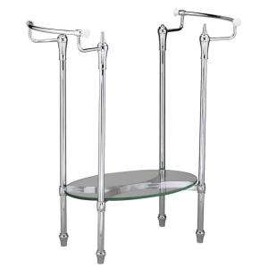   Standard Standard Collection Metal Console Leg Set in Polished Chrome