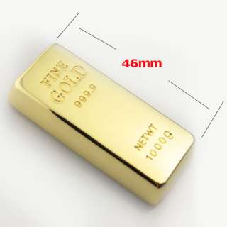 Charming Goldbar Shape 4GB/8GB/16GB USB Flash Pen Drive Memory Stick 