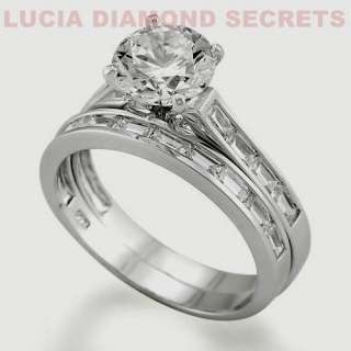 this beautiful solitaire wedding ring with matching bands is made of 