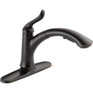  Single Handle Pull Out Sprayer Kitchen Faucet in Venetian Bronze 
