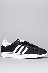 adidas The Superstar 2 Canvas Sneaker in Black & White