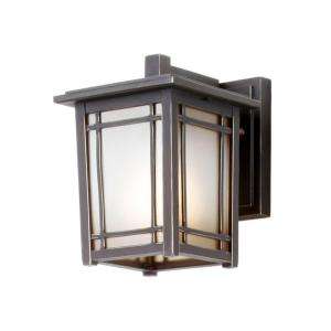 Hampton Bay Mission Hills Wall Mount 1 Light Outdoor Oil Rubbed 