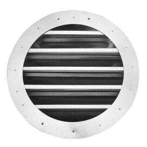 Construction Metals Inc. Gable Louver Round Flange Front 18 In 