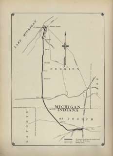 1925 map. St. Joseph, South Bend & Southern Railroad.  