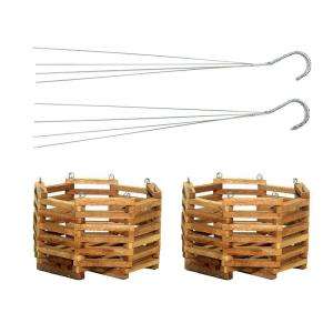 Better Gro 8 In. Cedar Octagon Hanging Baskets (2 Pack) 51725 at The 