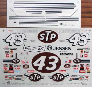 43 Richard Petty 1/16 Scale 1984 STP Pontiac  