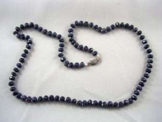 EXQUISITE! FINE! Sodalite Seed Pearl Bead Necklace  